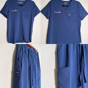 4 piece scrub bundle MIX N MATCH Advent Health embroidery small petite